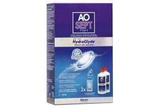 AOSEPT plus HydraGlyde  Peroxydreiniger 2x 360ml mit Platin-Neutralisierung  